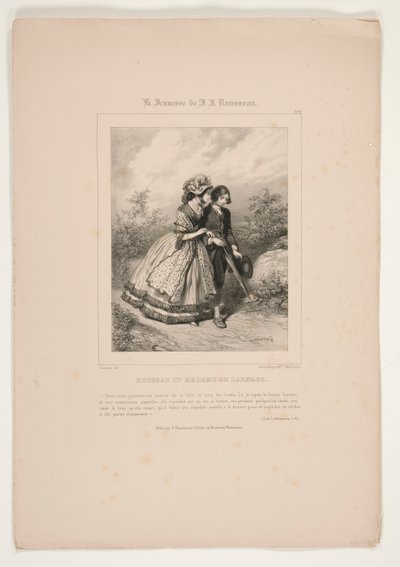 RUSSEAU A MADAME DE LARNAGE. od Paul Gavarni