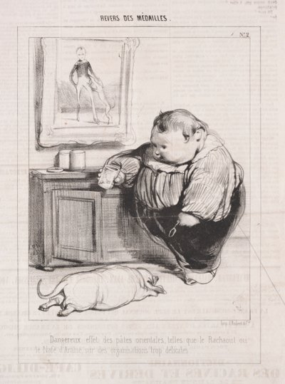 Revers des Médailles, 1842. od Paul Gavarni
