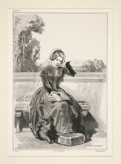 Rose De Tanneburg. od Paul Gavarni