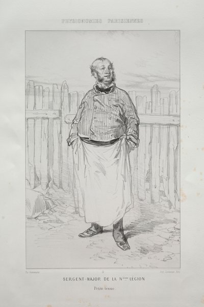 Seržant - major N. legie. od Paul Gavarni