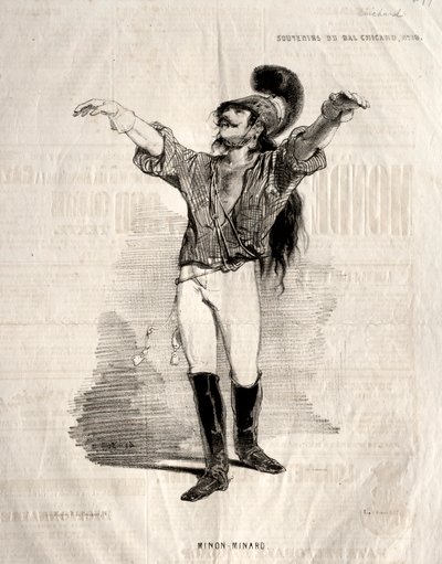 Vzpomínky na Bal Chicard: Mignon-Minard od Paul Gavarni
