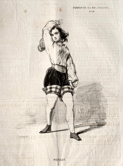 Vzpomínky na Bal Chicard: Pistole od Paul Gavarni