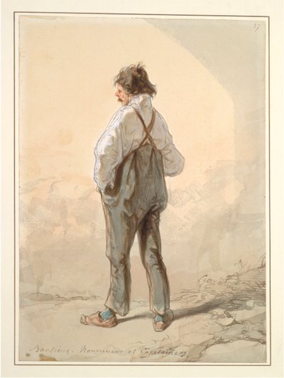 The Suburbs: Stock Raiser and Captain, pravděpodobně 1859-1860. od Paul Gavarni