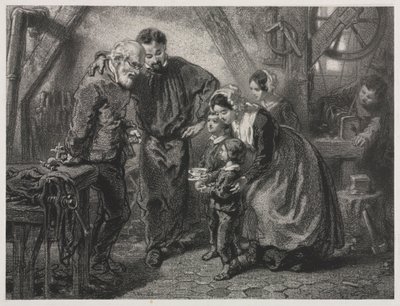Narozeniny Working-Mans. od Paul Gavarni