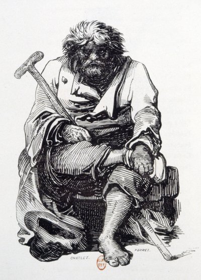 Žebrák od Paul Gavarni