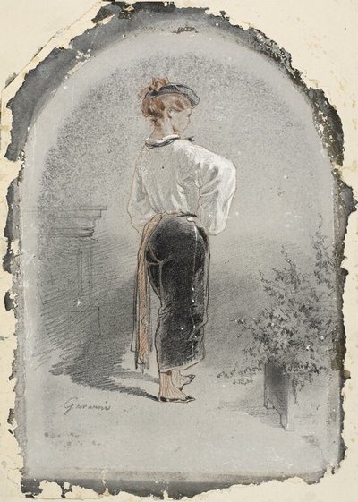Žena ve španělském kostýmu od Paul Gavarni