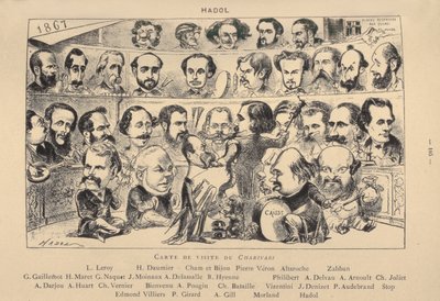 Vizitka Charivari, 1867 od Paul Hadol