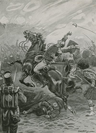 Smrt sira Edwarda Pakenhama v bitvě u New Orleans, 1814 od Paul Hardy