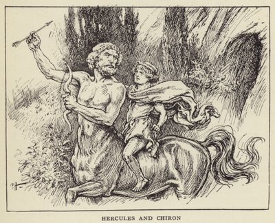 Herkules a Chiron od Paul Hardy