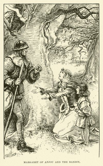 Markéta z Anjou a bandita (rytina) od Paul Hardy