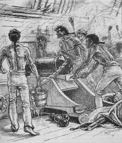 Královští panovníci se přilepili ke svým zbraním a bojovali s nimi jako s ďábly, 1902 od Paul Hardy
