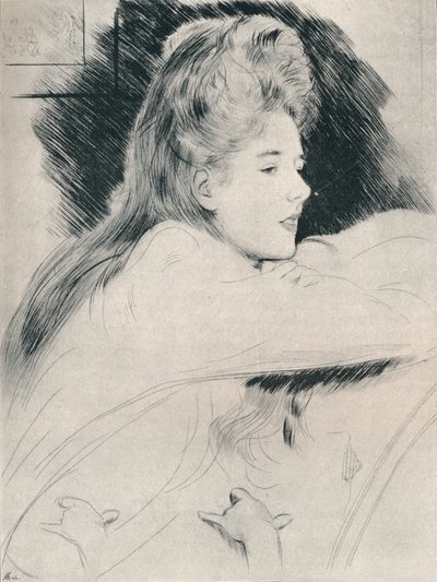 "Studie", c1890, 1894 od Paul Helleu