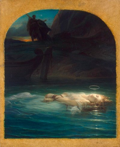 Křesťanský mučedník se utopil v Tibeře za vlády Diokleciána, 1853. od Paul Delaroche