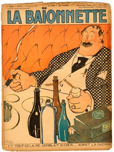 Obálka „“La Baionnette“, Satirický v barvách od Paul Iribe