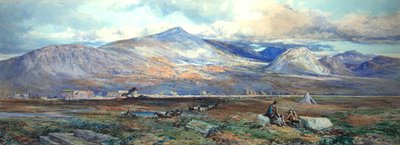 Paestum (akvarel a tělová barva na papíře) od Paul Jacob Naftel