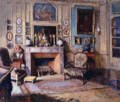 Interiér přijímacího pokoje (pastel) od Paul Jean Hugues