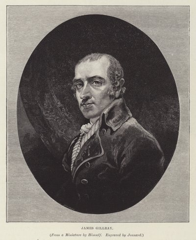 James Gillray , anglický caikaturista, satirik a grafik (rytina) od Paul Jonnard
