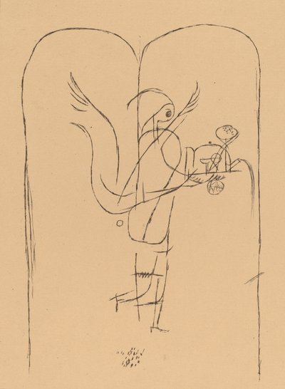 Génius podává malou snídani Génius podává malou snídani, 1920. od Paul Klee