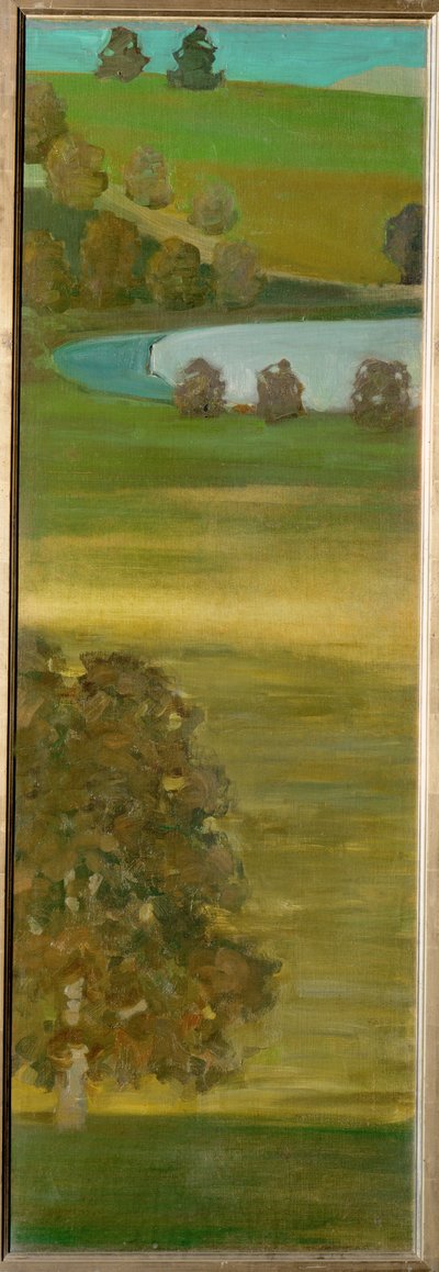 Pohled na řeku Aare, Švýcarsko (malba na plátně) od Paul Klee