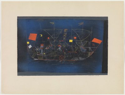 Abenteuer-Schiff Dobrodružná loď, 1927. od Paul Klee