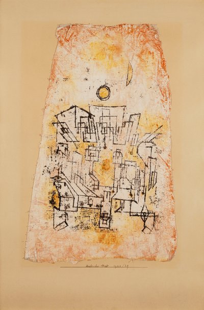 arabské město; arabské město od Paul Klee