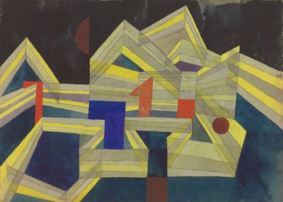 Architektura, transparentní-strukturální, 1921. od Paul Klee