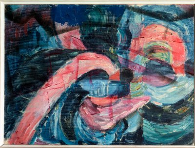 Příjezd na břeh potoka a stavba mostu - Malování od Paul Klee