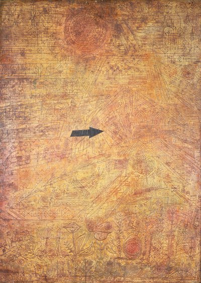 Šíp v zahradě (Šíp do zahrady) od Paul Klee