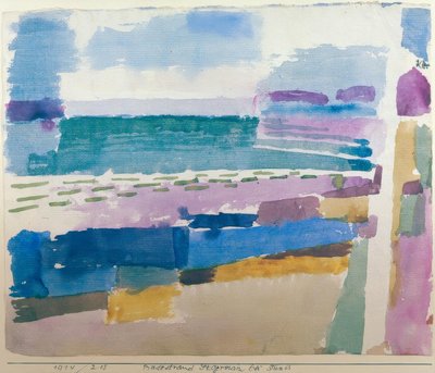Pláž St. Germain nedaleko Tunisu od Paul Klee