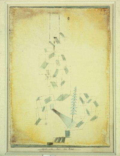 stavba u potoka od Paul Klee