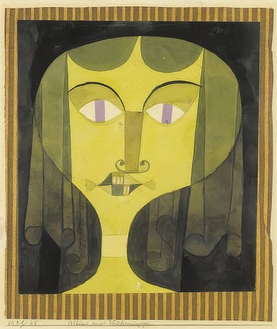 Portrét ženy s fialovýma očima. 1921/65 od Paul Klee