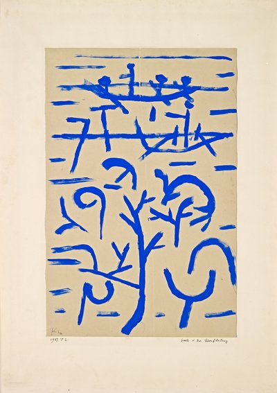 Lodě v záplavě Lodě v záplavě, 1937. od Paul Klee