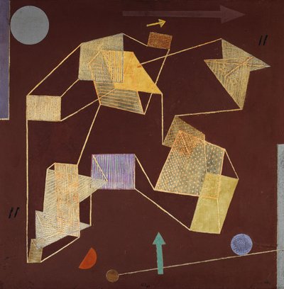 vztlak a výtlak (letění); Výtah a cesta (klouzání) od Paul Klee