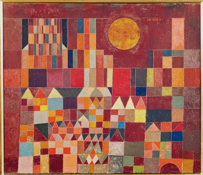 Hrad a slunce (malba na plátně) od Paul Klee