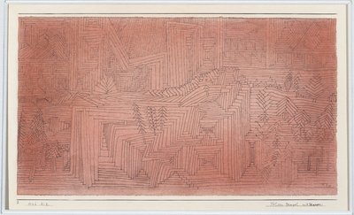 Cliff Temples with Firs od Paul Klee
