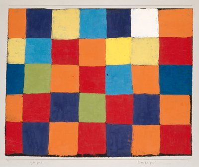 Tabulka barev Qu 1, 1930. od Paul Klee