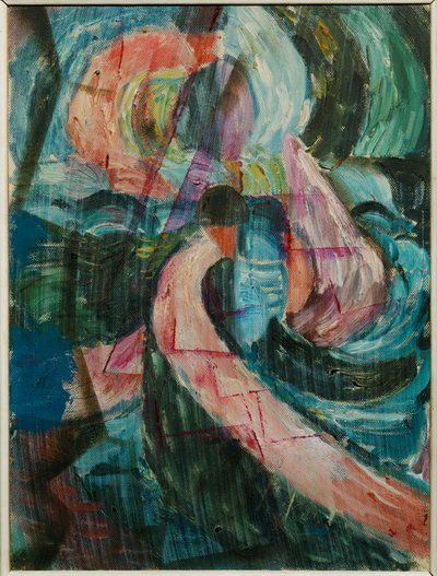 Stavba pod vodopádem, křižovatka (olej na plátně) od Paul Klee