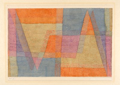 Das Licht und die Schärfen La lumière et les arêtes, 1935. od Paul Klee