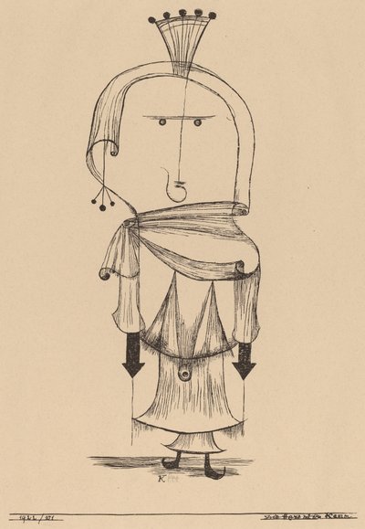 Čarodějnice s hřebenem, 1922. od Paul Klee