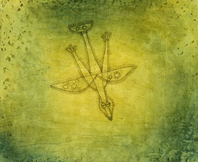 Down the More Troubling Bird; Herabstossender Vogel od Paul Klee