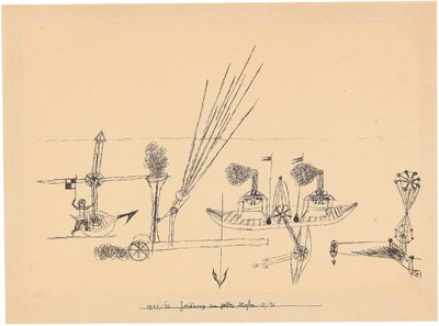 Kresba pro žlutý přístav, 1921-1926. od Paul Klee