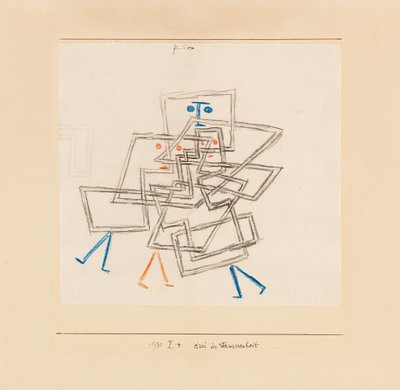Tři ve zmatku, 1930. od Paul Klee