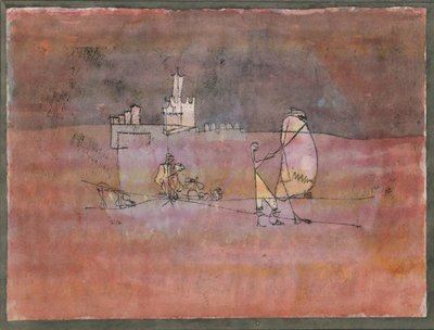 Epizoda Před arabským městem, 1923 od Paul Klee