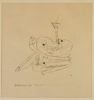 Zhášecí světlo (gravírování) od Paul Klee