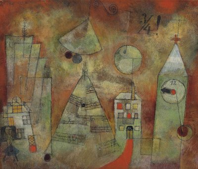 Osudová hodina ve čtvrt na dvanáct Schicksalstunde um Dreiviertel Zwölf, 1922. od Paul Klee