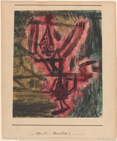 Feuer Clown I (Ohnivý klaun) od Paul Klee