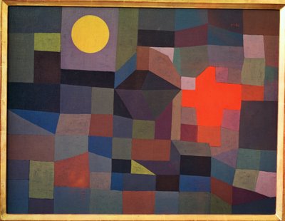Oheň při úplňku (malba na plátně) od Paul Klee