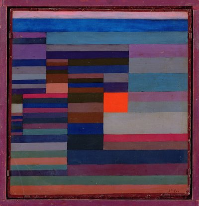 Oheň ve večerních hodinách od Paul Klee