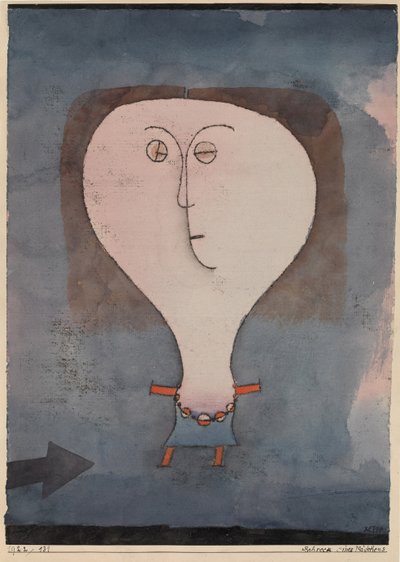 Strach dívky, 1922. od Paul Klee