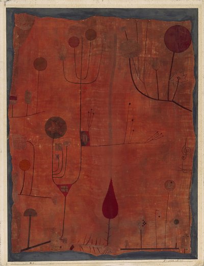 Fruits on Red, 1930. od Paul Klee